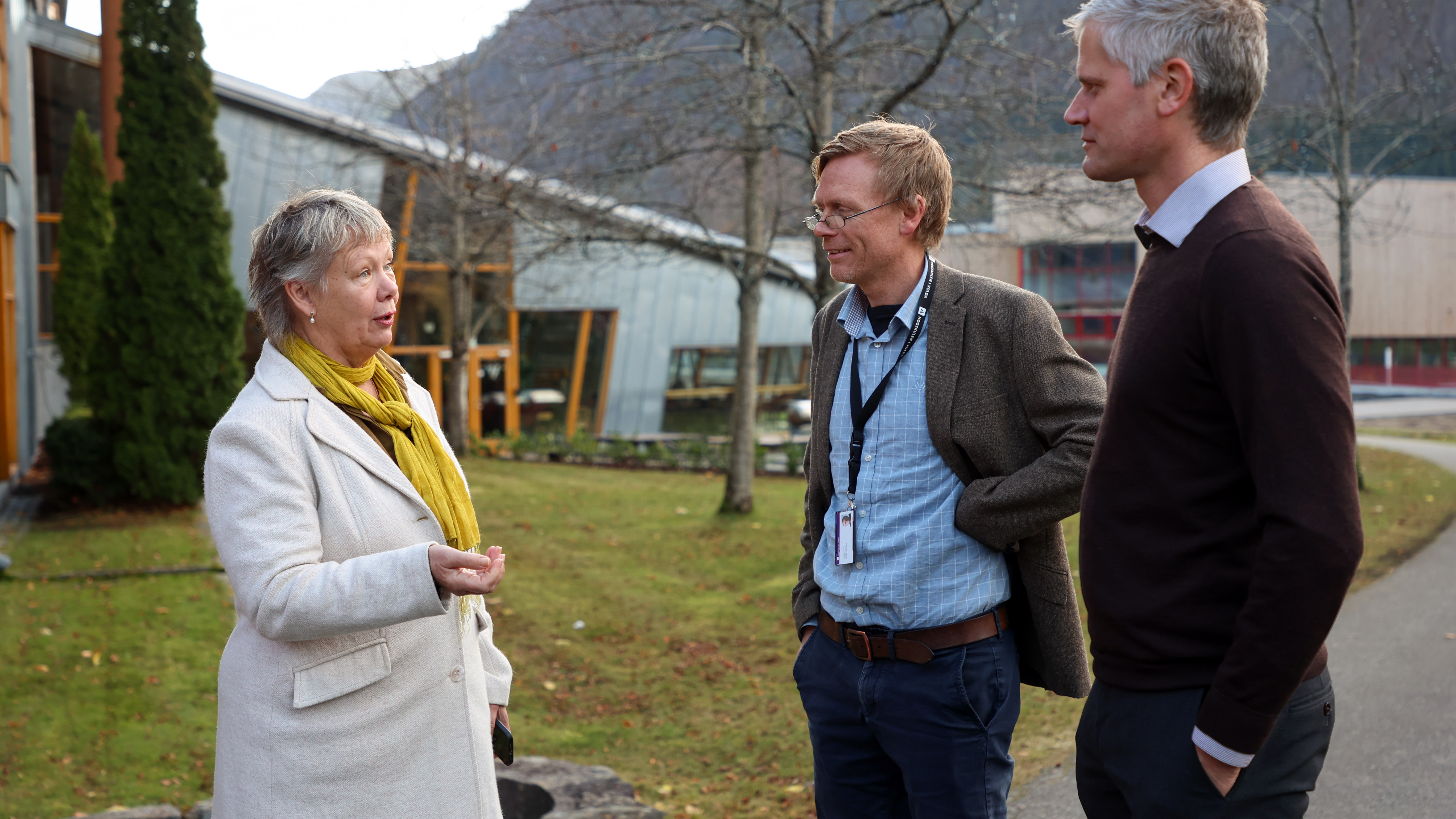 Marit Ulvund, Jonas Gamborg Lillebø og Mathias Nygaard.