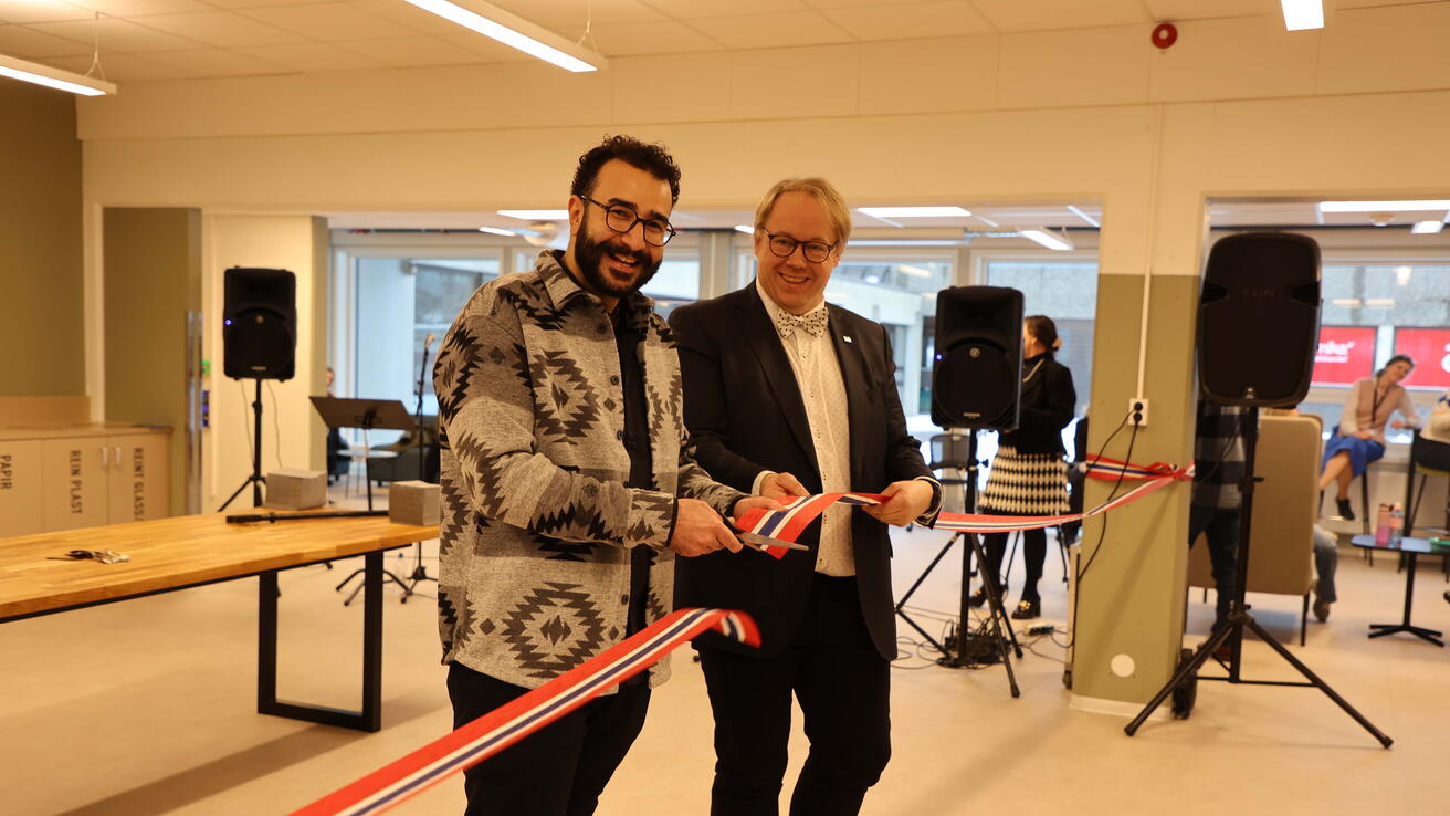 Maher Othman (t.v.) og Odd Helge Mjellem Tonheim