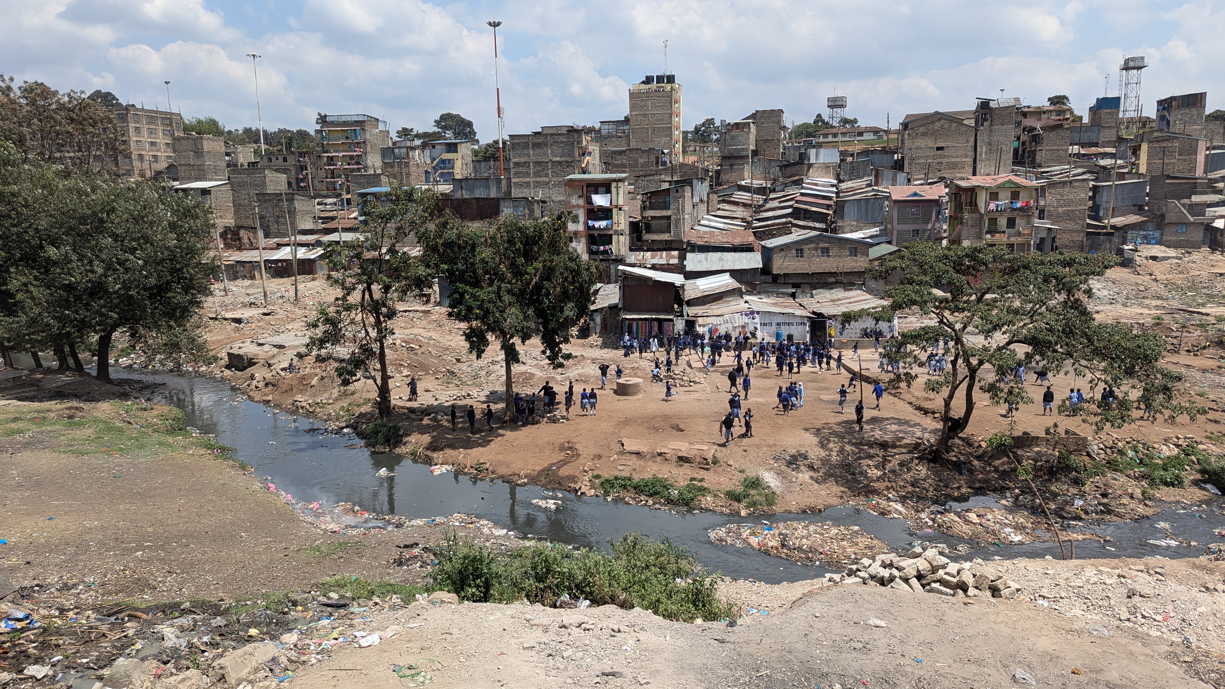 Mathare-slummen i Nairobi.